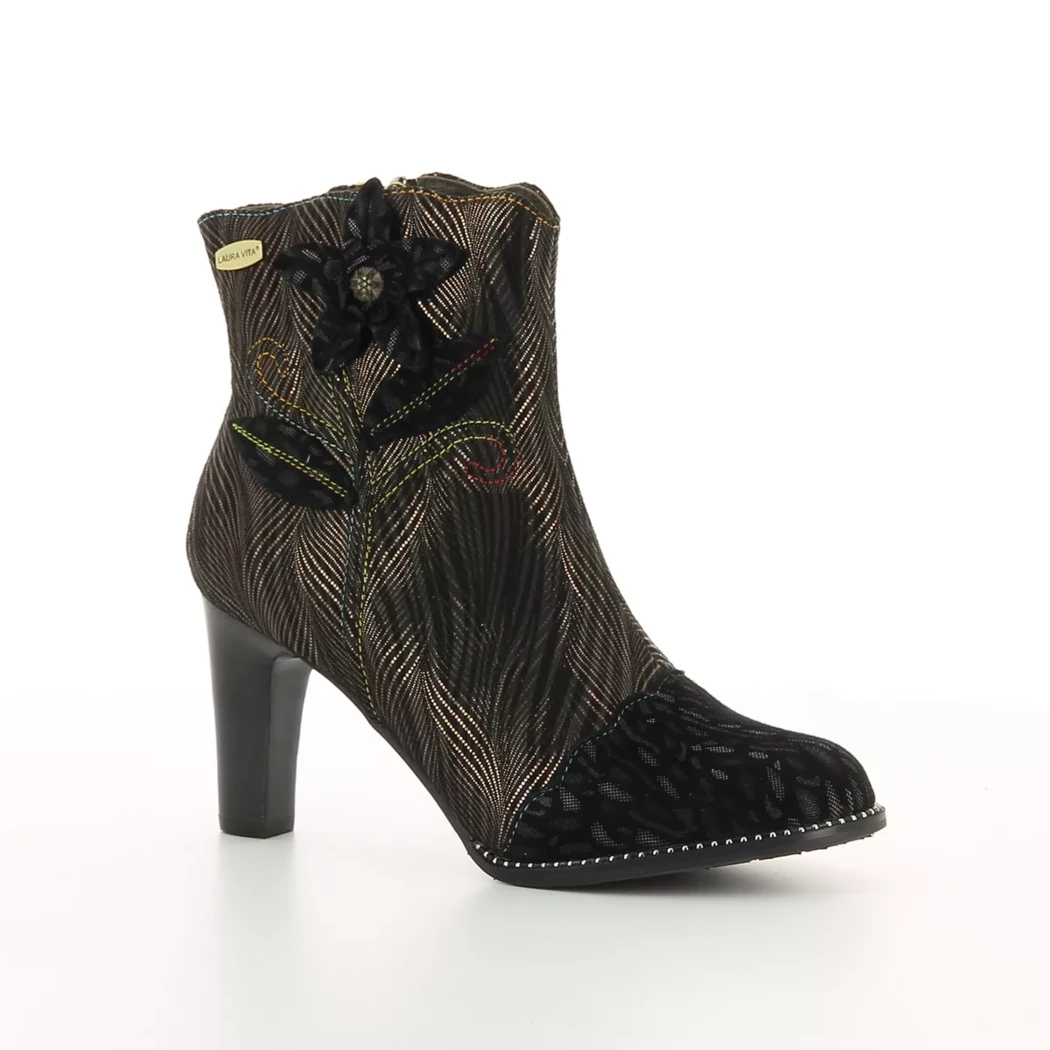 Image (1) de la chaussures Laura Vita - Boots Noir en Cuir nubuck