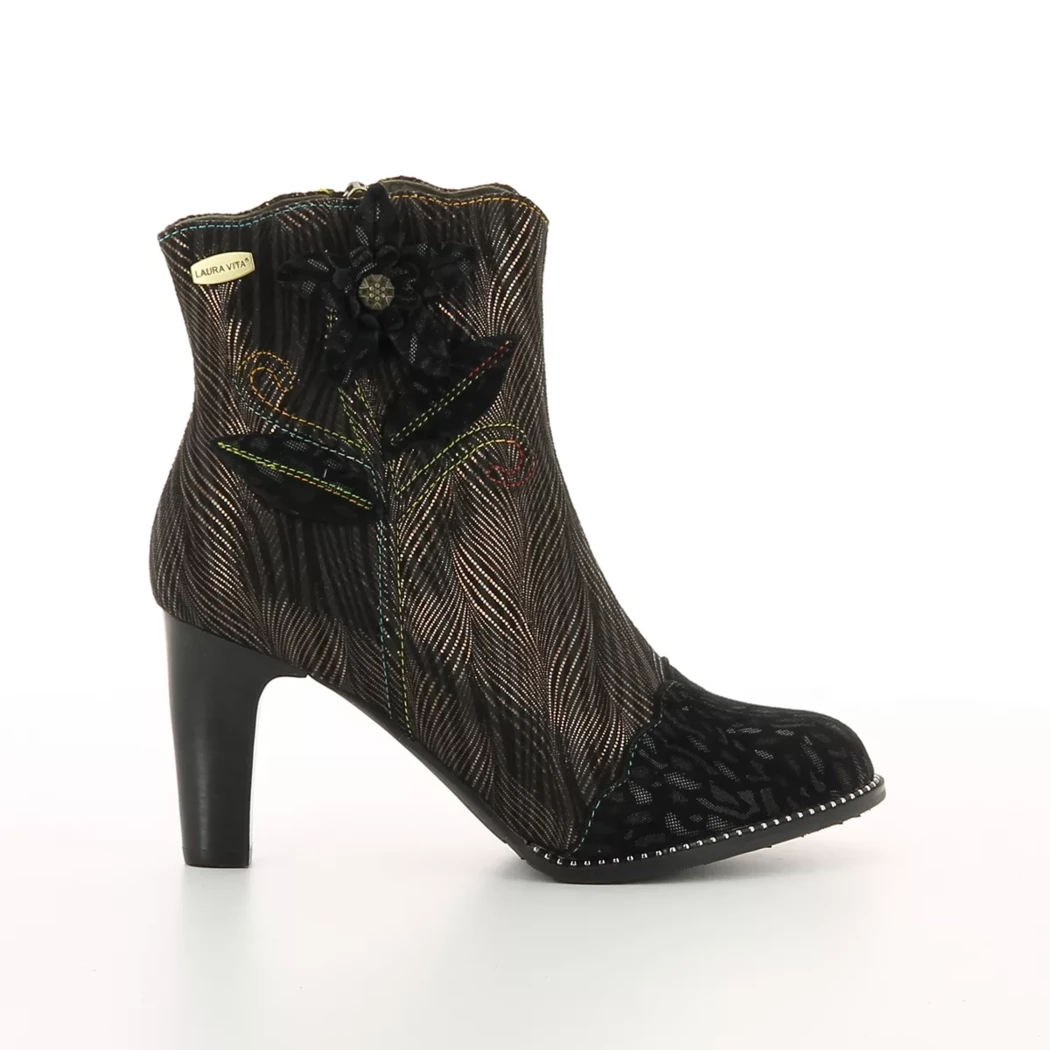 Image (2) de la chaussures Laura Vita - Boots Noir en Cuir nubuck