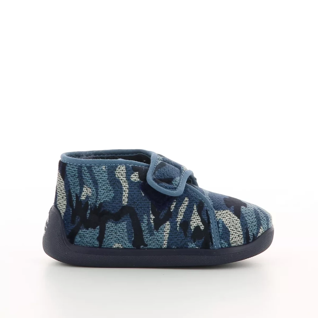 Image (2) de la chaussures Tooti - Pantoufles et Chaussons Bleu en Textile