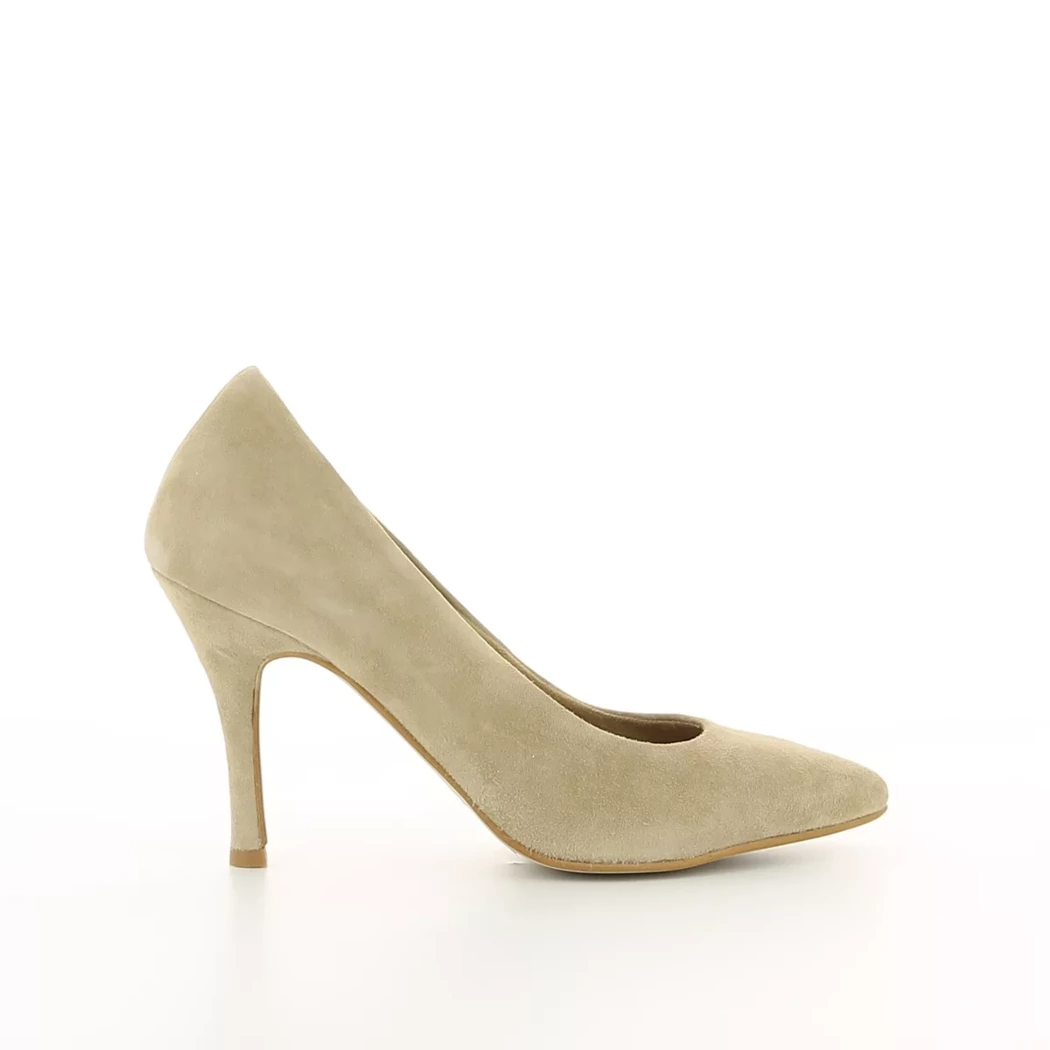 Image (2) de la chaussures Tamaris - Escarpins Taupe en Cuir