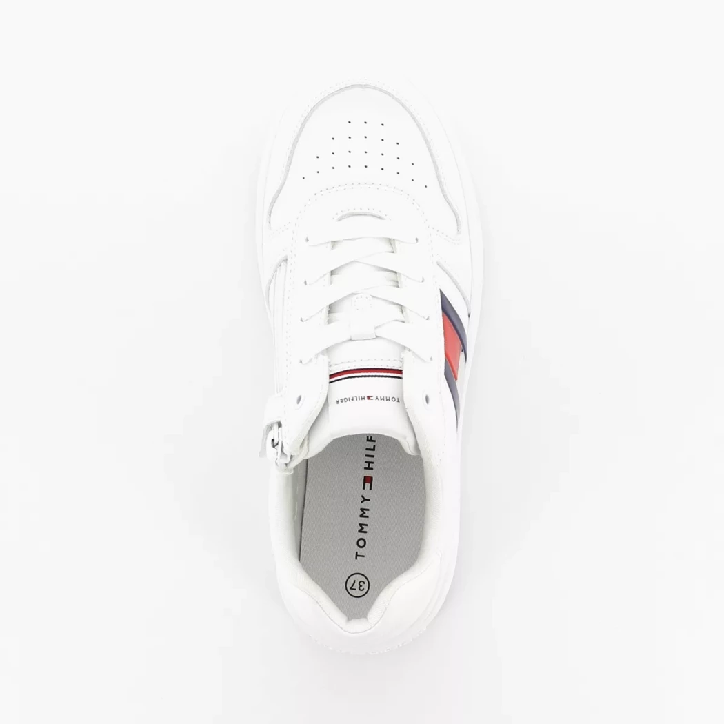 Image (6) de la chaussures Tommy Hilfiger - Baskets Blanc en Cuir synthétique