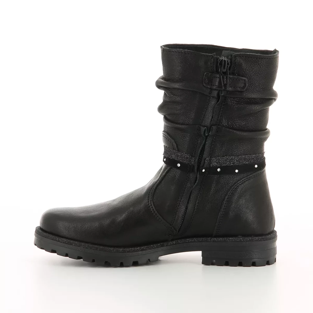 Image (4) de la chaussures  - Boots Noir en Cuir