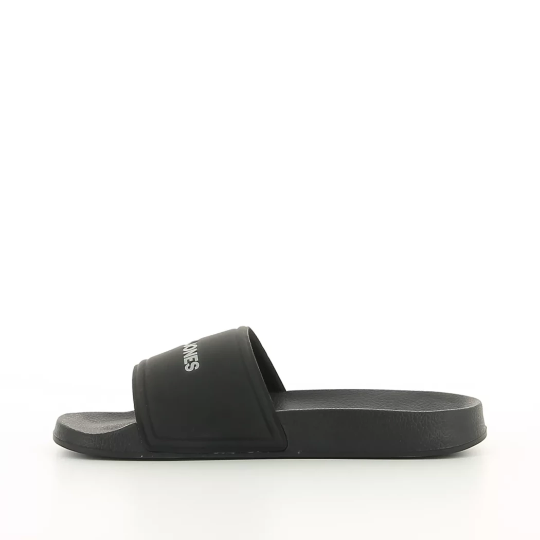 Image (4) de la chaussures Jack & Jones - Tongs et Plage Noir en Caoutchouc