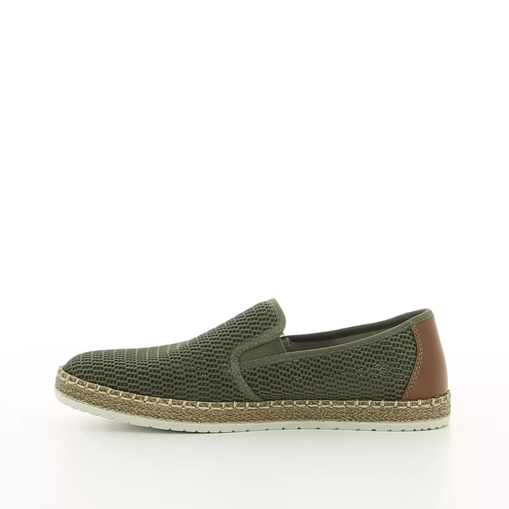 Image (4) de la chaussures Rieker - Mocassins Vert en Textile