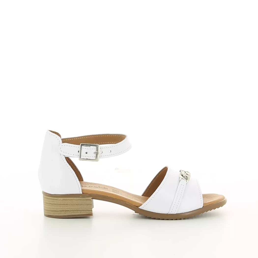 Image (2) de la chaussures Drakart - Sandales et Nu-Pieds Blanc en Cuir