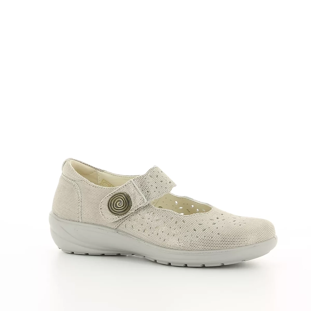 Image (1) de la chaussures G Comfort - Ballerines Taupe en Cuir nubuck