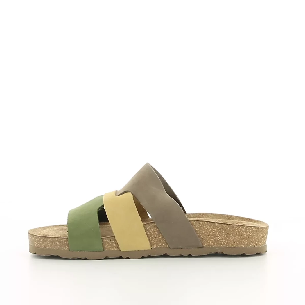 Image (4) de la chaussures Yokono - Mules et Sabots Vert en Cuir nubuck