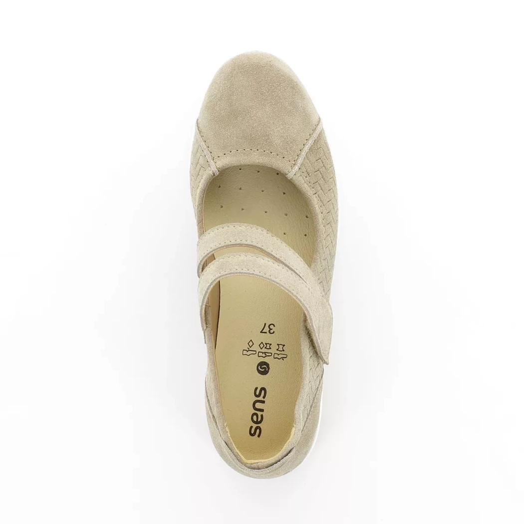 Image (6) de la chaussures Sens - Ballerines Taupe en Cuir nubuck