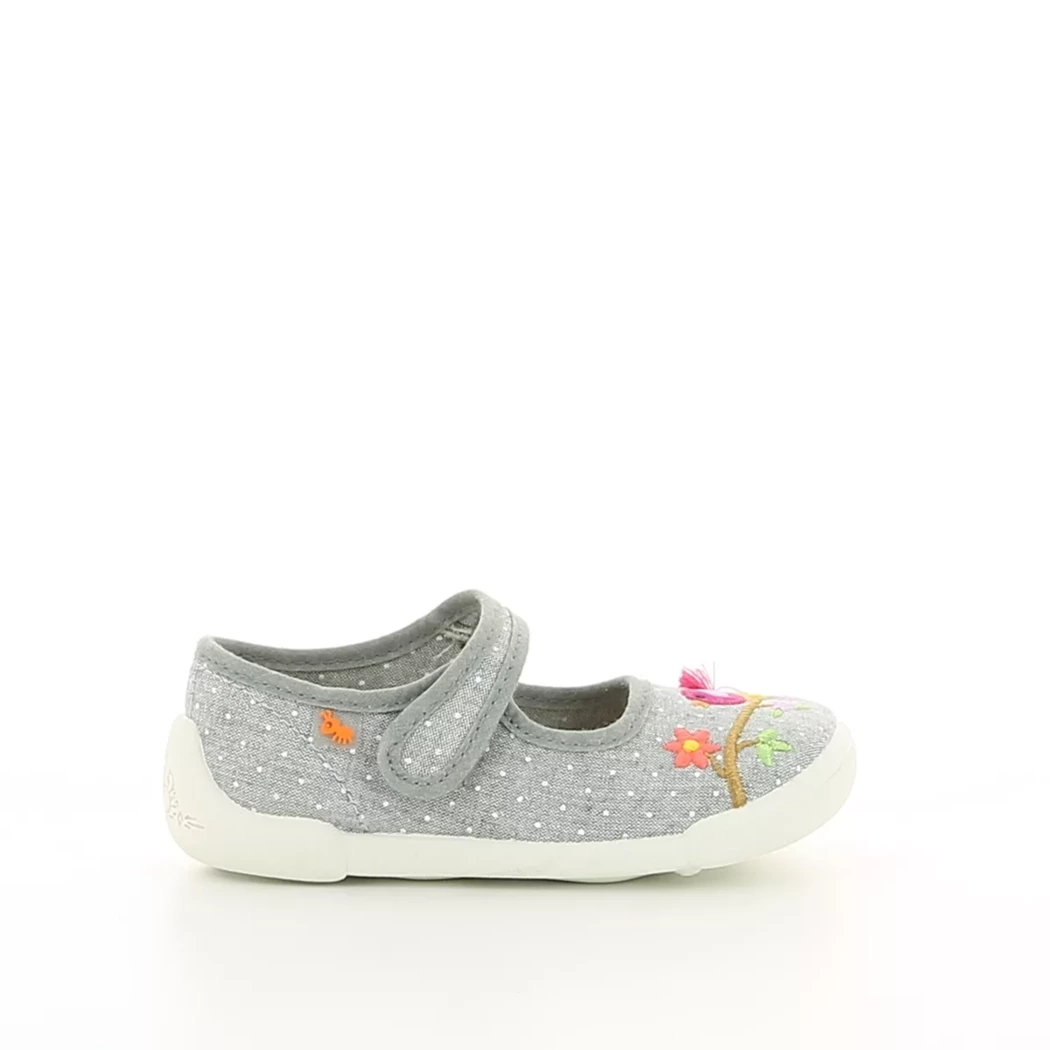 Image (2) de la chaussures Vulladi - Ballerines Gris en Textile