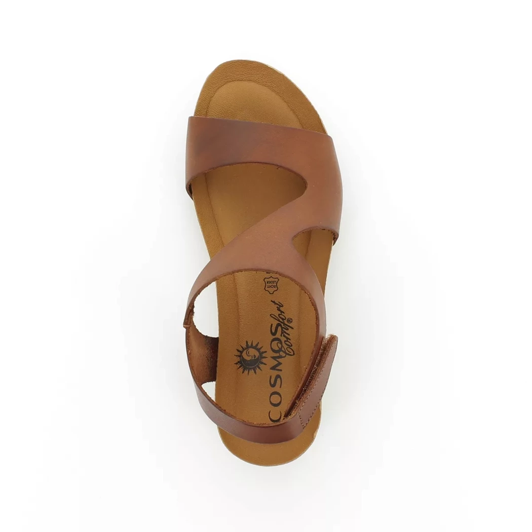 Image (6) de la chaussures Cosmos Comfort - Sandales et Nu-Pieds Cuir naturel / Cognac en Cuir