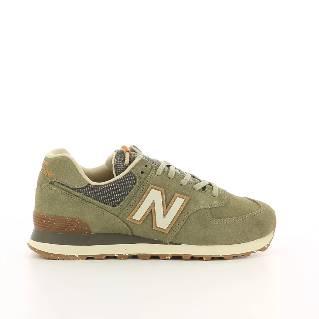 Image (2) de la chaussures New Balance - Baskets Vert en Cuir nubuck