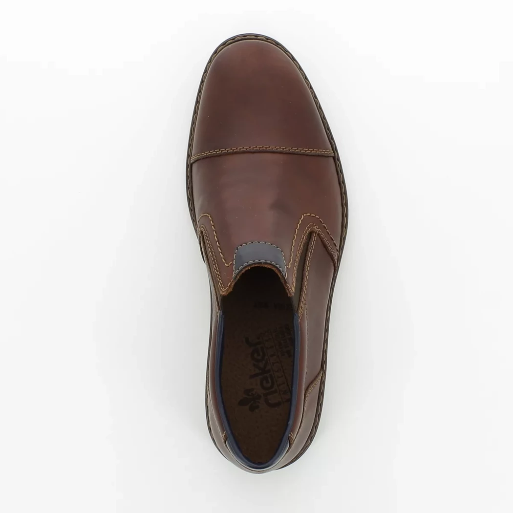 Image (6) de la chaussures Rieker - Mocassins Cuir naturel / Cognac en Cuir