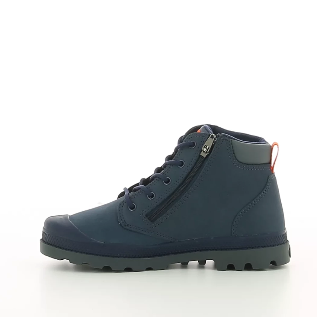 Image (4) de la chaussures Palladium - Bottines Bleu en Cuir nubuck