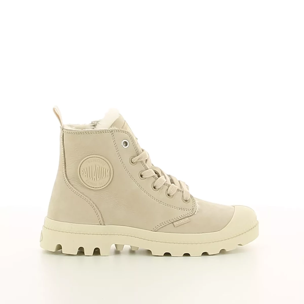 Image (2) de la chaussures Palladium - Bottines Beige en Cuir nubuck