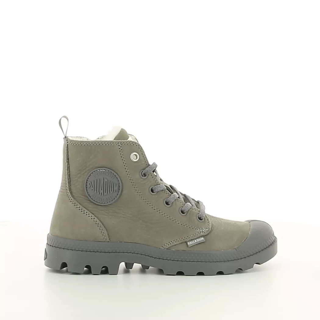 Image (2) de la chaussures Palladium - Bottines Gris en Cuir nubuck