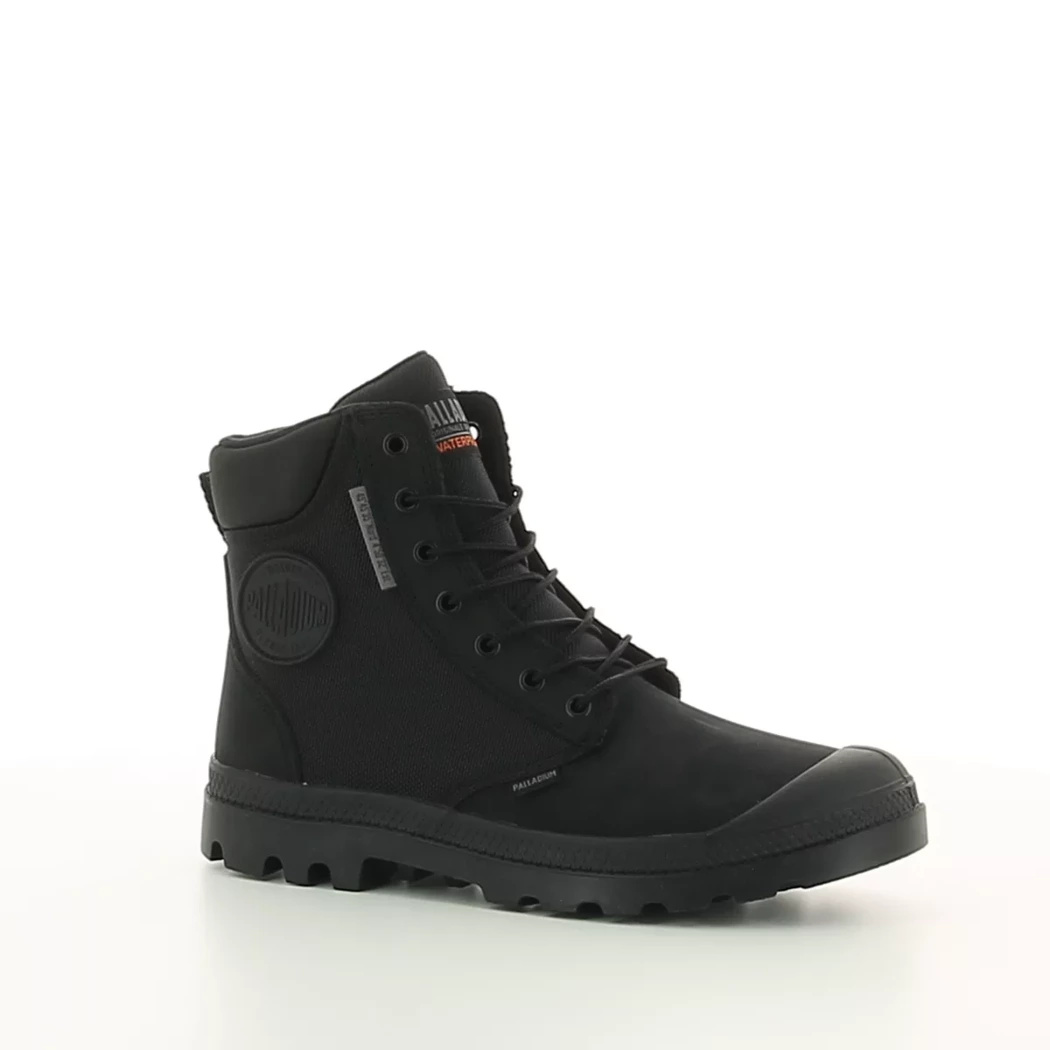 Image (1) de la chaussures Palladium - Bottines Noir en Cuir nubuck