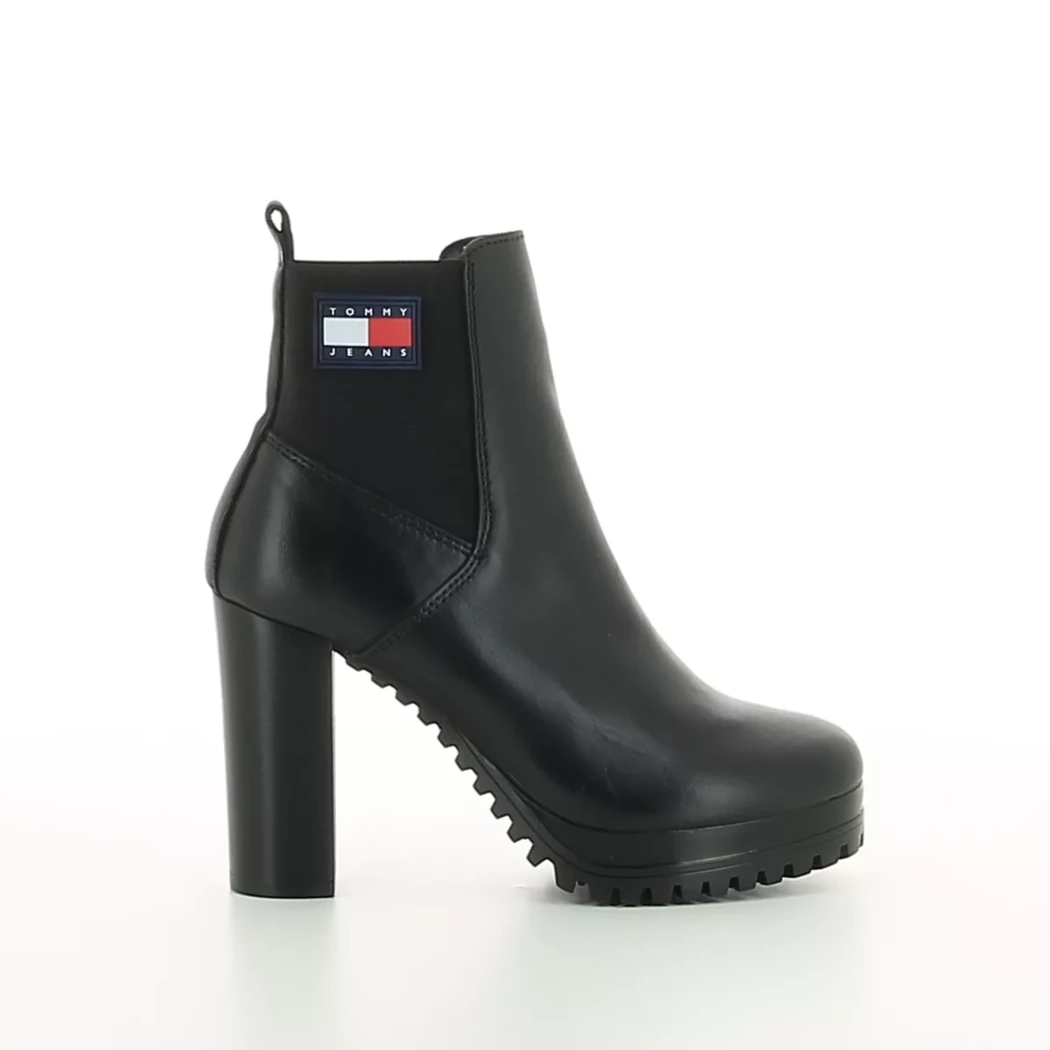 Image (2) de la chaussures Tommy jeans - Boots Noir en Cuir