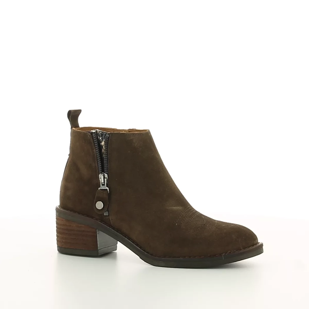 Image (1) de la chaussures Alpe - Boots Marron en Cuir nubuck