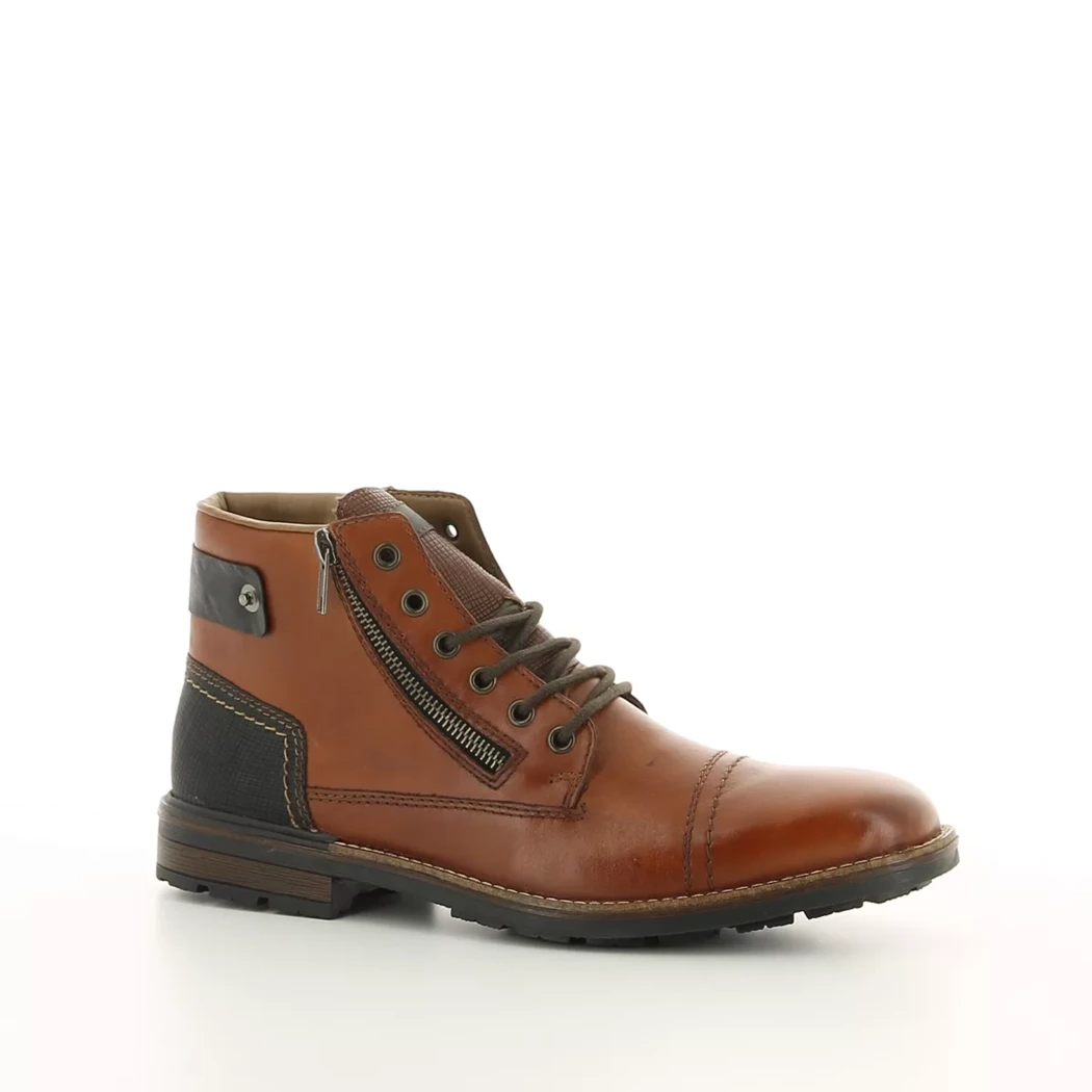 Image (1) de la chaussures Rieker - Bottines Cuir naturel / Cognac en Cuir