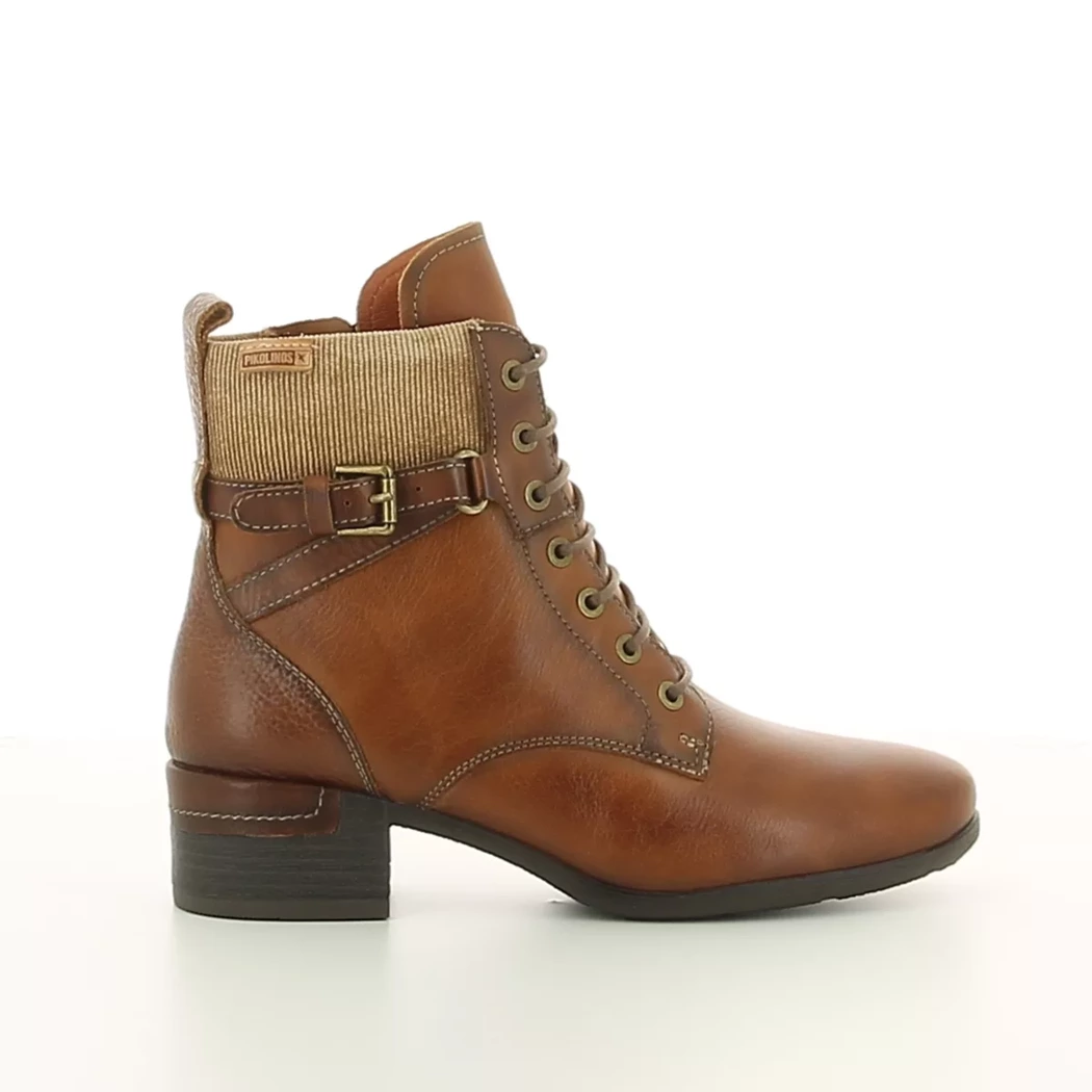 Image (2) de la chaussures Pikolinos - Bottines Cuir naturel / Cognac en Cuir