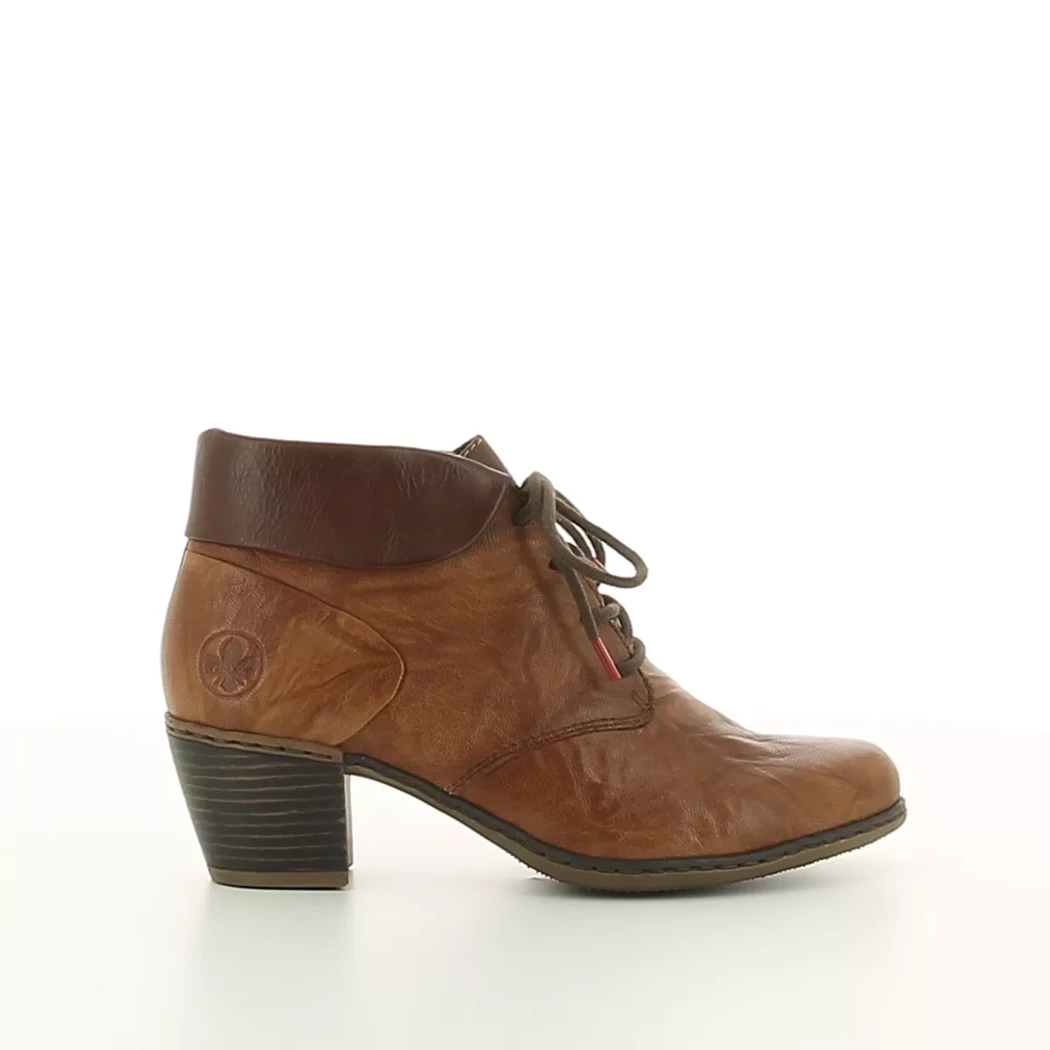 Image (2) de la chaussures Rieker - Bottines Cuir naturel / Cognac en Cuir