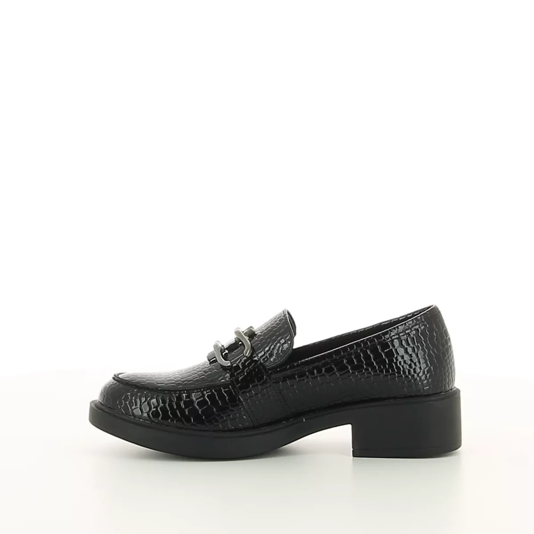 Image (4) de la chaussures Double Heart - Mocassins Noir en Cuir vernis