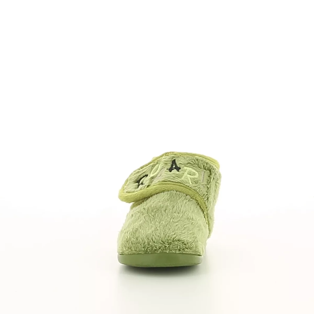 Image (5) de la chaussures Vulladi - Pantoufles et Chaussons Vert en Textile