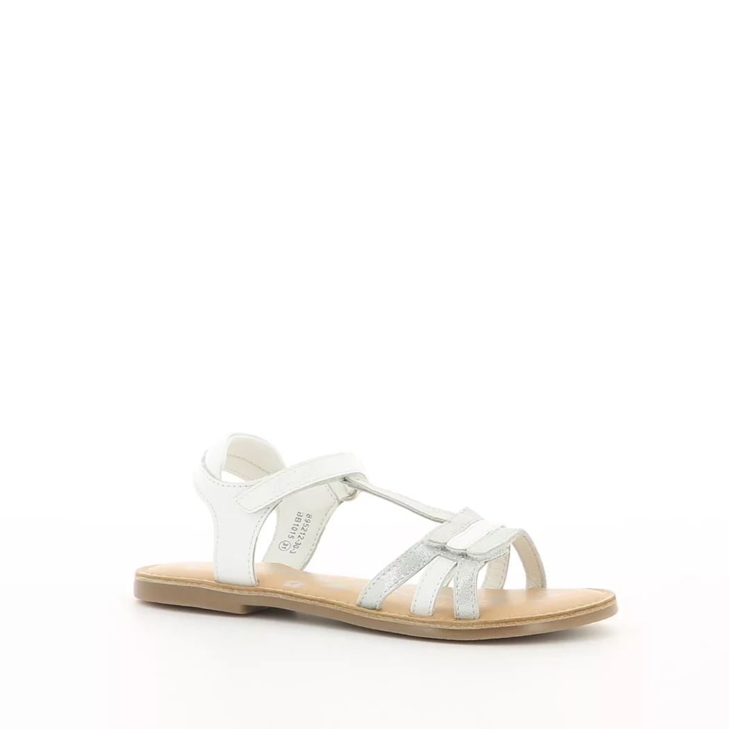 Image (1) de la chaussures Kickers - Sandales et Nu-Pieds Blanc en Cuir