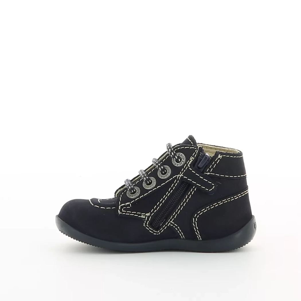 Image (4) de la chaussures Kickers - Bottines Bleu en Cuir nubuck