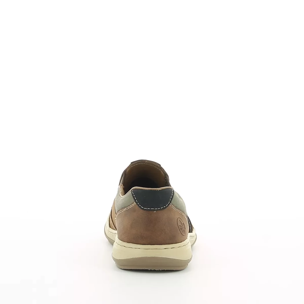 Image (3) de la chaussures Rieker - Mocassins Cuir naturel / Cognac en Cuir nubuck