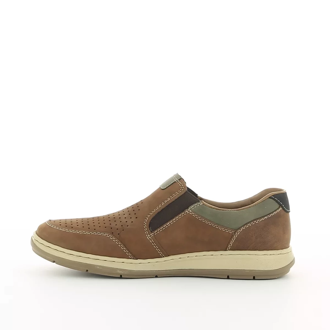 Image (4) de la chaussures Rieker - Mocassins Cuir naturel / Cognac en Cuir nubuck