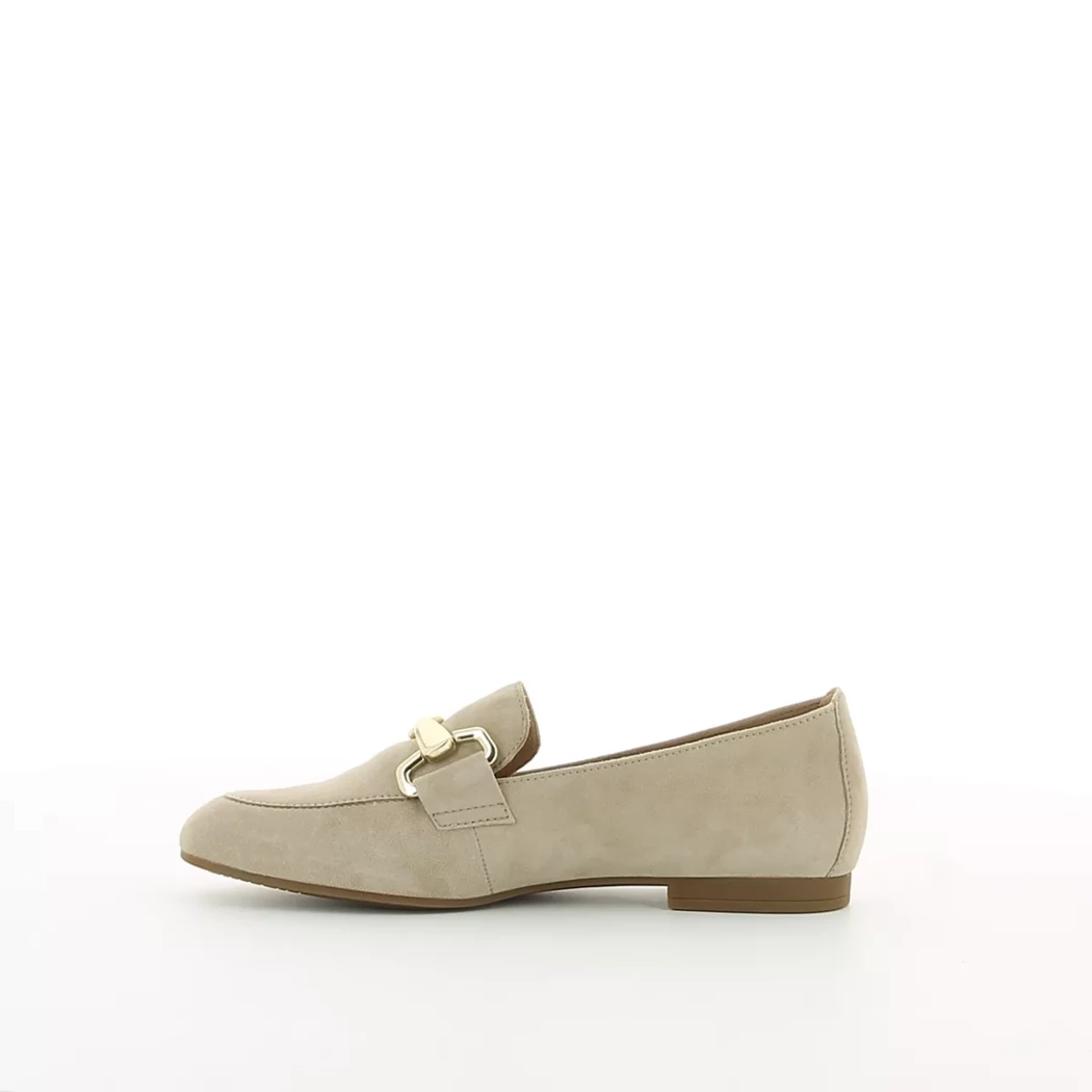 Image (4) de la chaussures Gabor - Mocassins Beige en Cuir nubuck