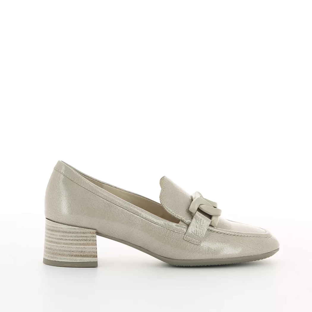 Image (2) de la chaussures Gabor - Mocassins Taupe en Cuir vernis