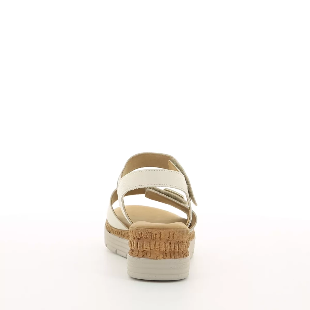 Image (3) de la chaussures Gabor - Sandales et Nu-Pieds Beige en Cuir