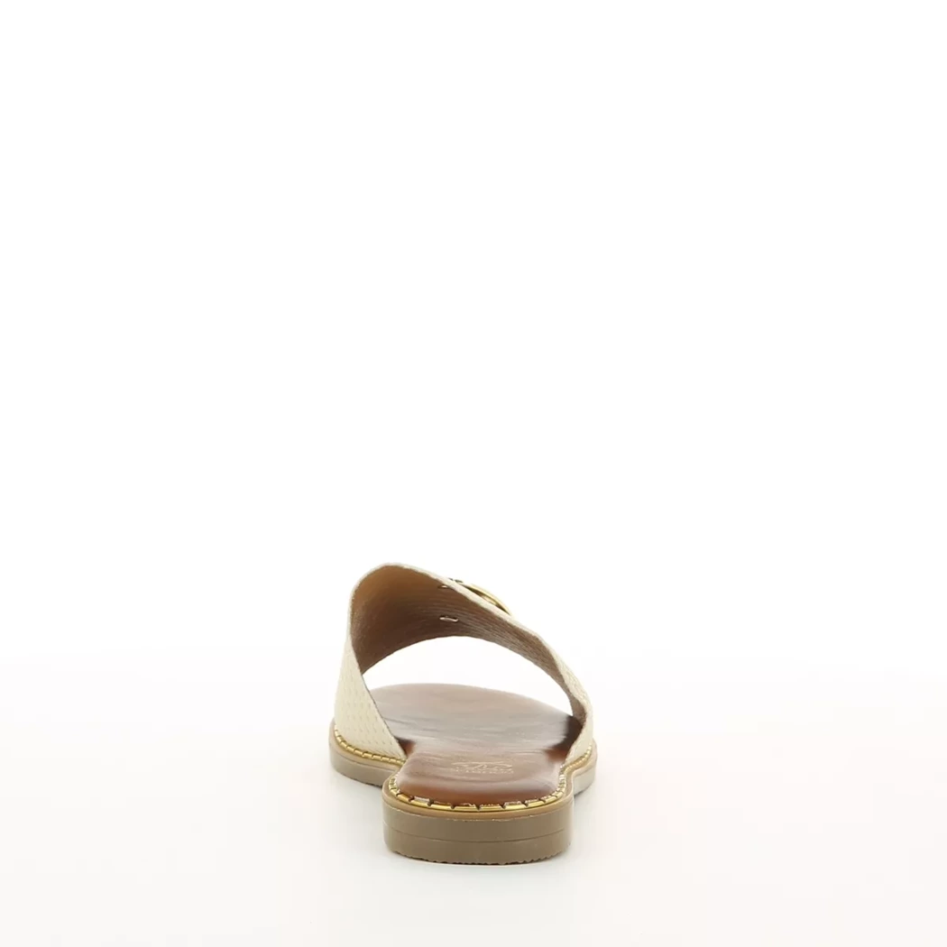 Image (3) de la chaussures Double Heart - Mules et Sabots Beige en Cuir synthétique