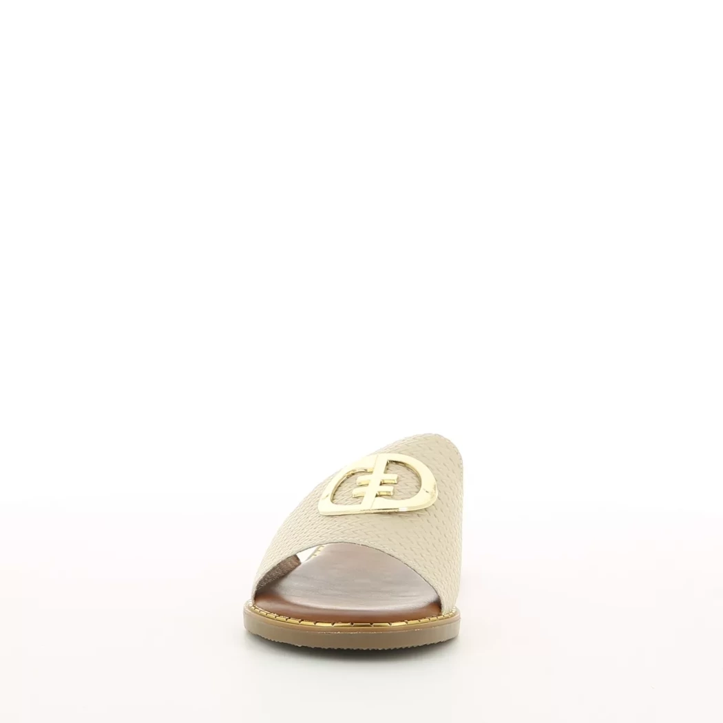 Image (5) de la chaussures Double Heart - Mules et Sabots Beige en Cuir synthétique