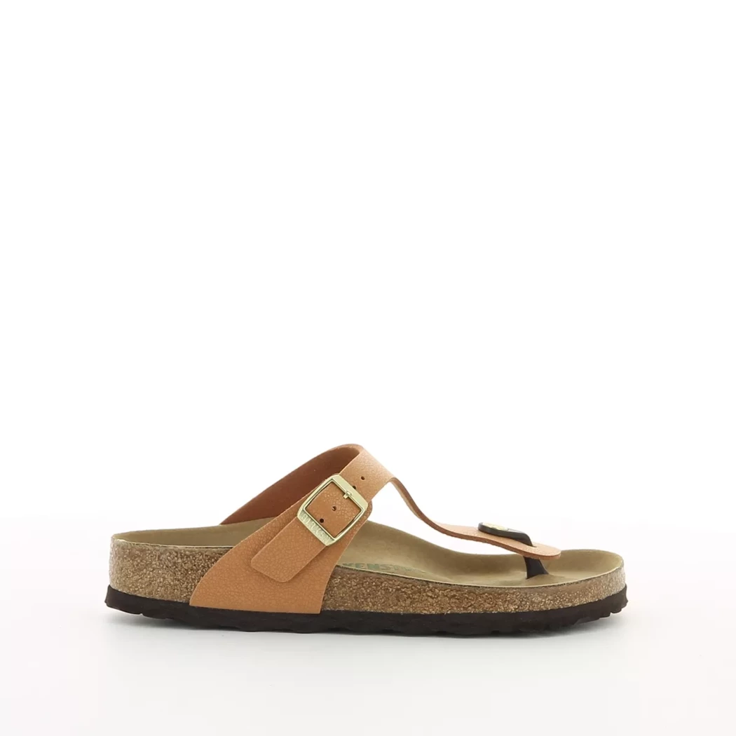 Image (2) de la chaussures Birkenstock - Mules et Sabots Cuir naturel / Cognac en Cuir nubuck