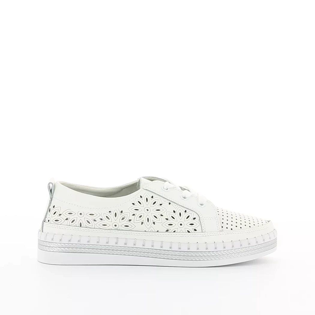 Image (2) de la chaussures Diabolo Studio - Baskets Blanc en Cuir