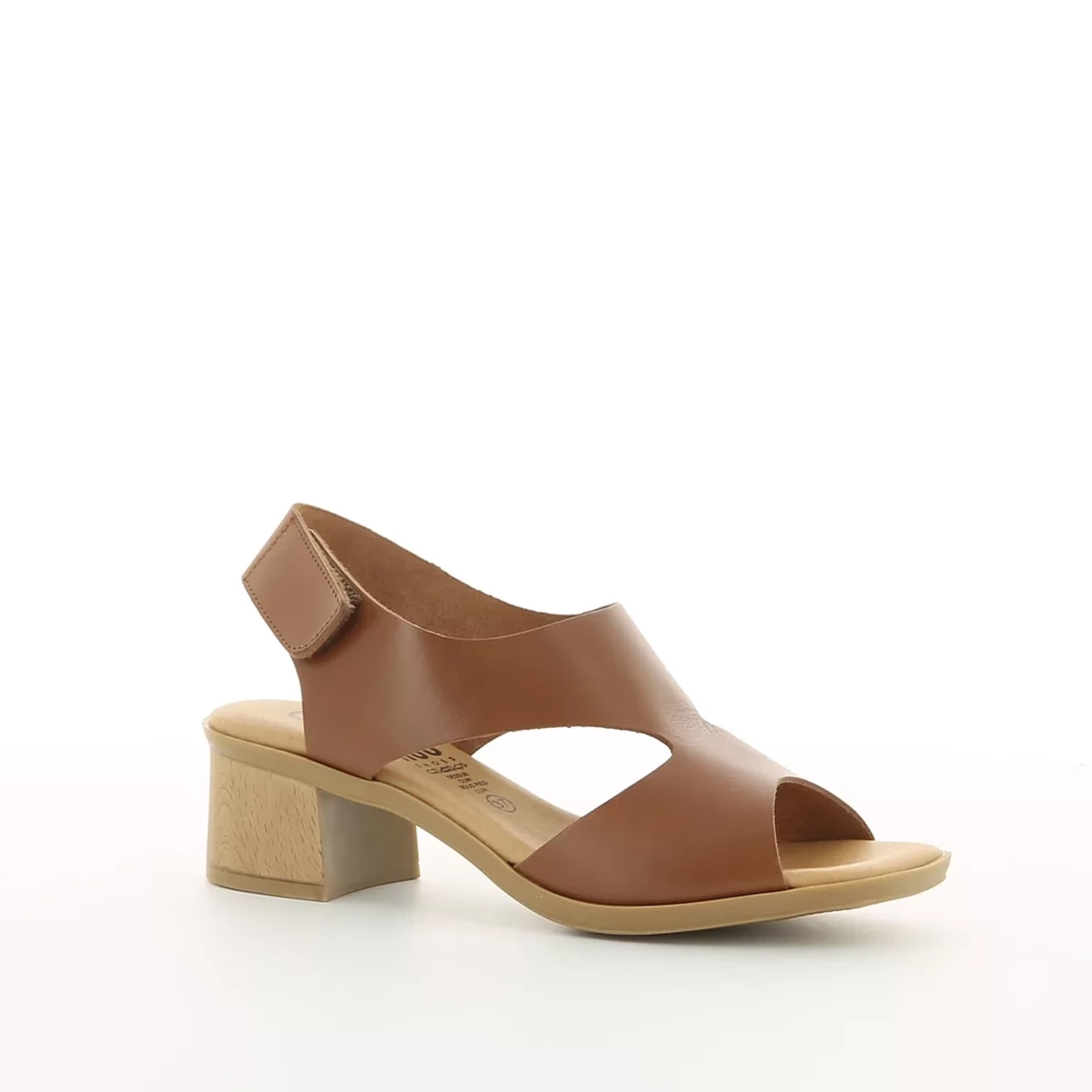 Image (1) de la chaussures Simplement B - Sandales et Nu-Pieds Marron en Cuir