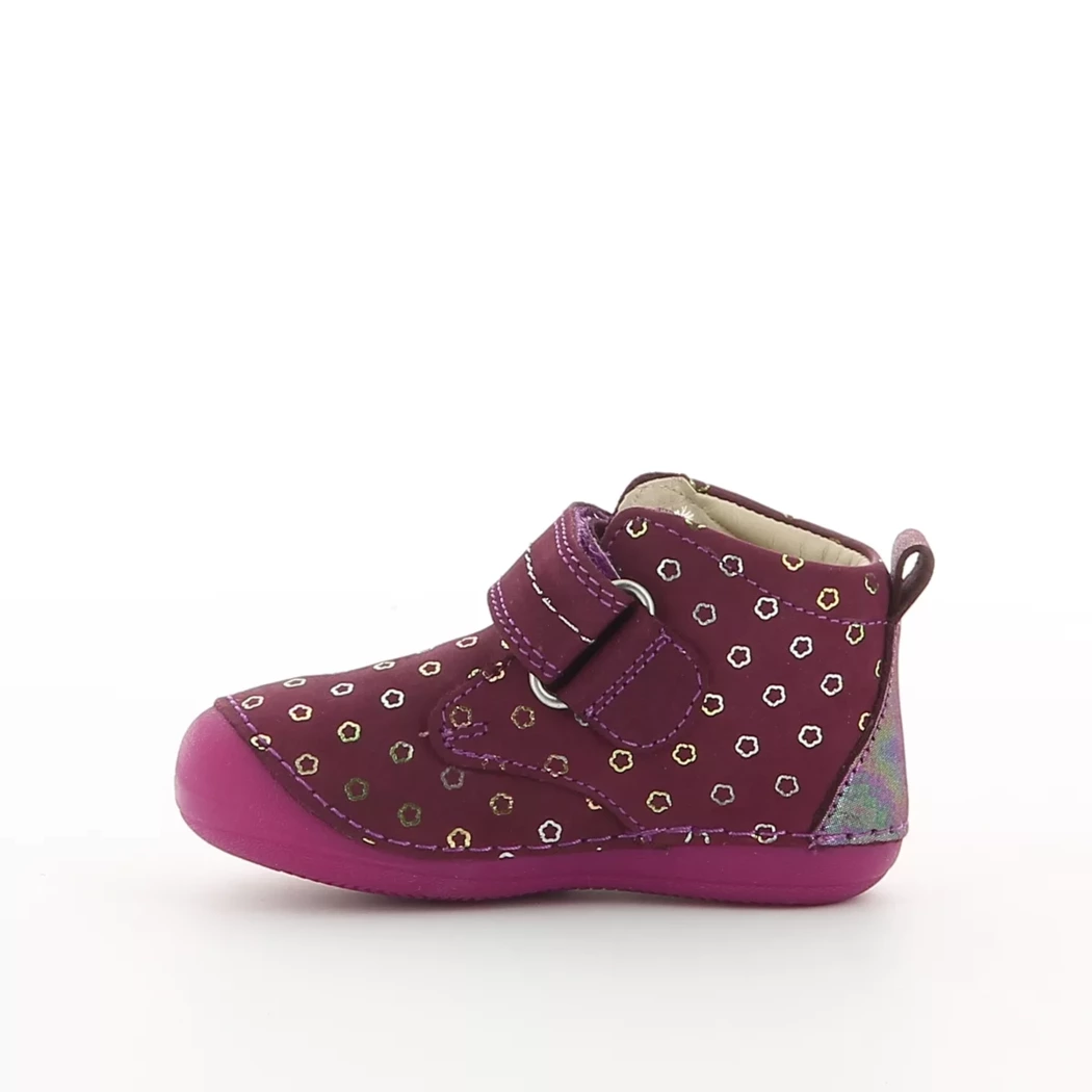 Image (4) de la chaussures Kickers - Bottines Bordeaux en Cuir nubuck