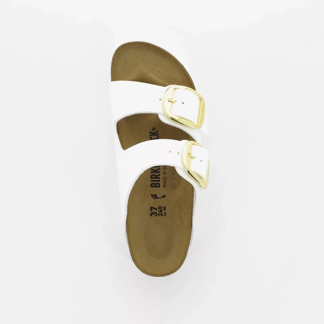 Image (6) de la chaussures Birkenstock - Mules et Sabots Blanc en Cuir synthétique