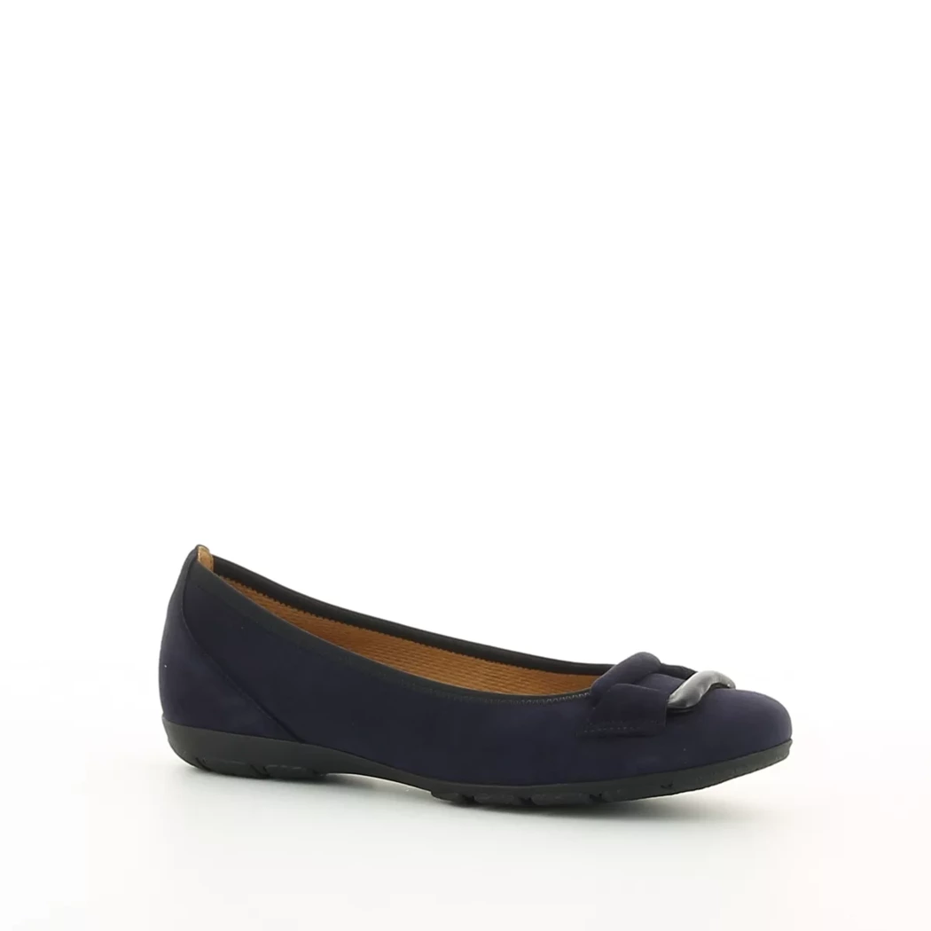 Image (1) de la chaussures Gabor - Ballerines Bleu en Cuir nubuck