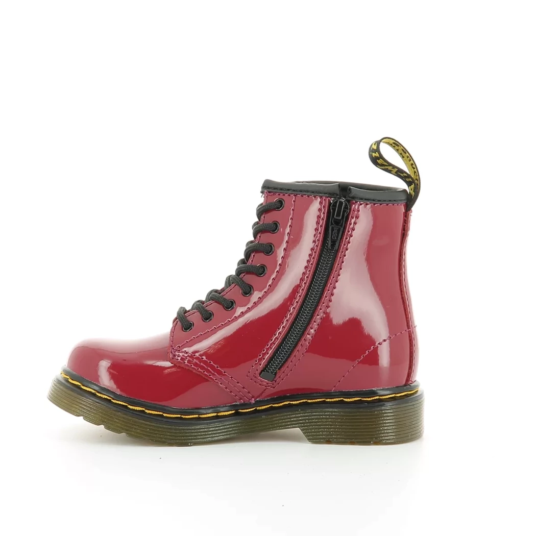 Image (4) de la chaussures Dr. Martens - Bottines Rose en Cuir vernis