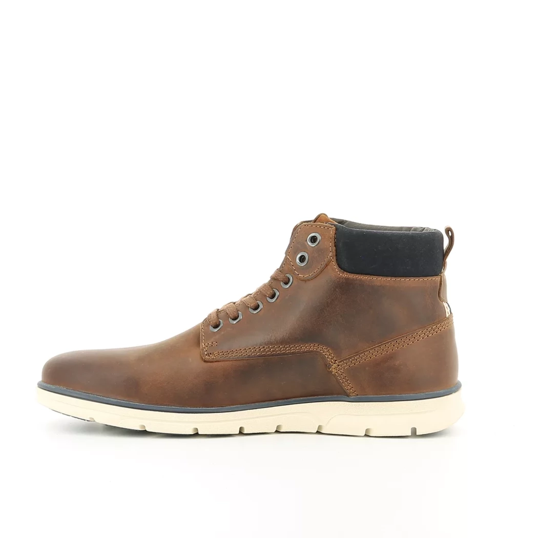 Image (4) de la chaussures Jack & Jones - Bottines Marron en Cuir