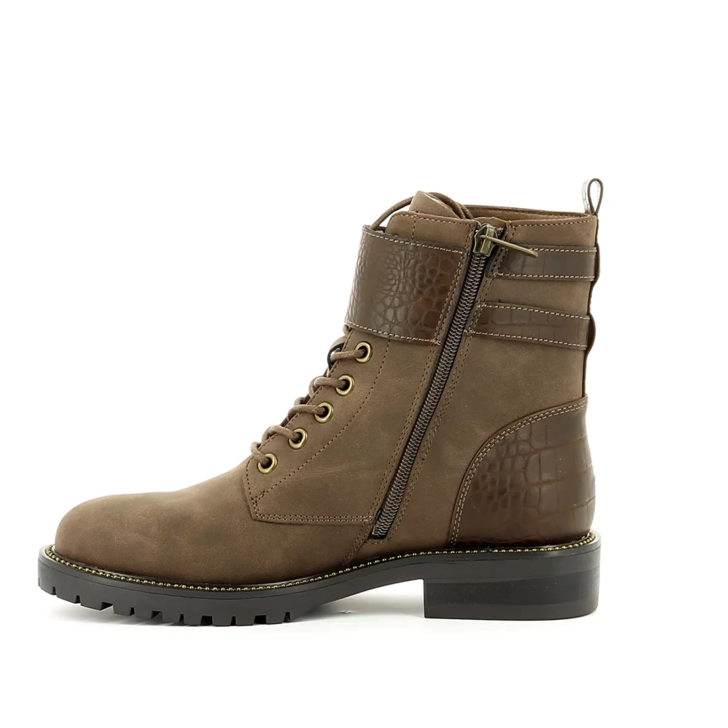 Image (4) de la chaussures Poelman - Bottines Marron en Cuir