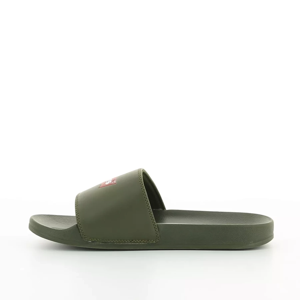 Image (4) de la chaussures Levi's - Tongs et Plage Vert en Caoutchouc