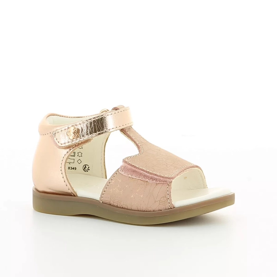 Image (1) de la chaussures Kickers - Sandales et Nu-Pieds Rose en Cuir nubuck