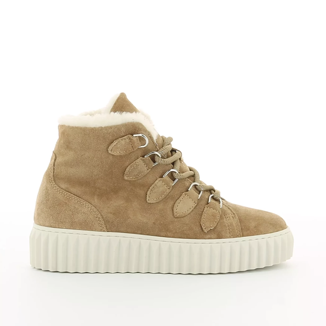 Image (2) de la chaussures Alpe - Bottines Beige en Cuir nubuck