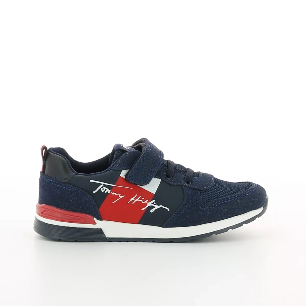 Image (2) de la chaussures Tommy Hilfiger - Baskets Bleu en Cuir synthétique