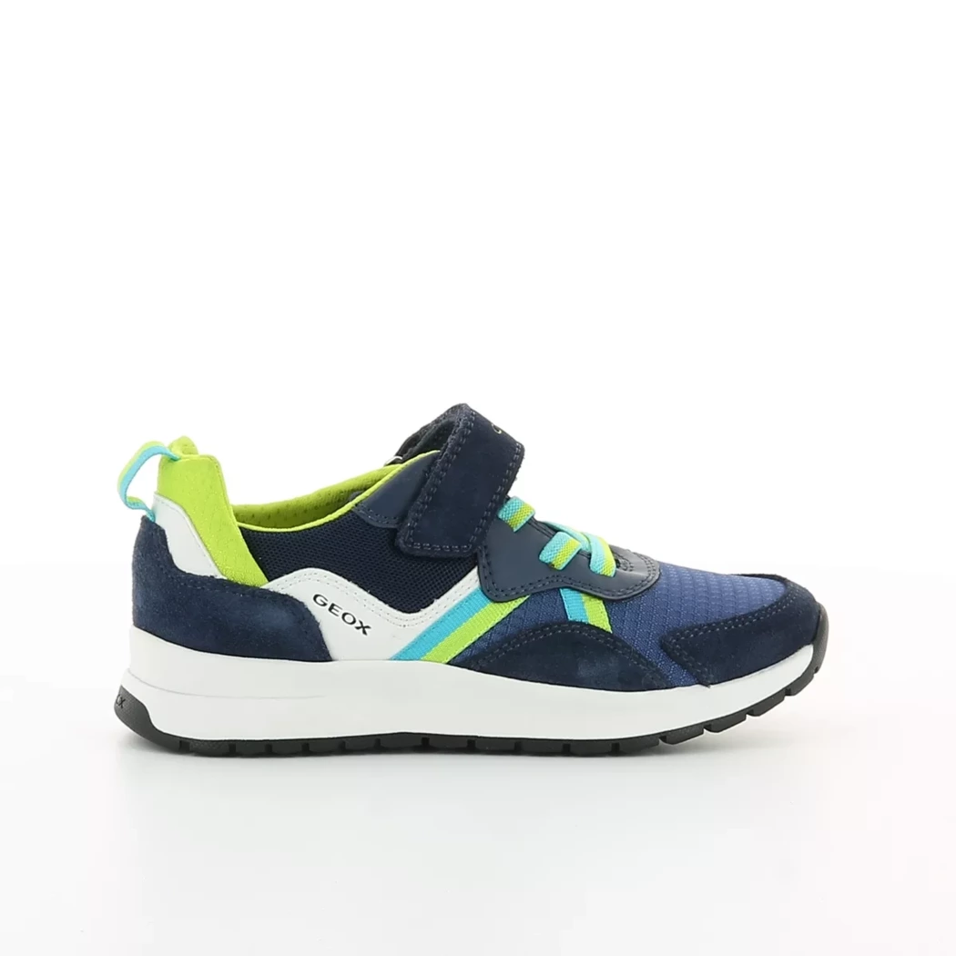 Image (2) de la chaussures Geox - Baskets Bleu en Cuir nubuck